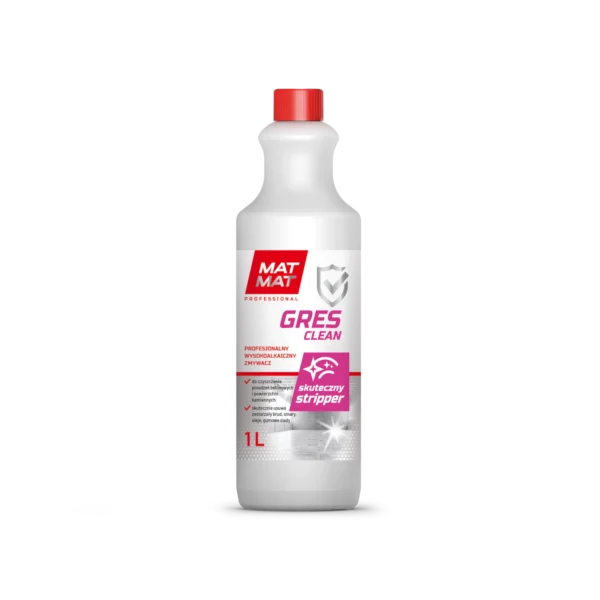 Profesjonalny wysokoalkaliczny zmywacz MATMAT GRES CLEAN 1L