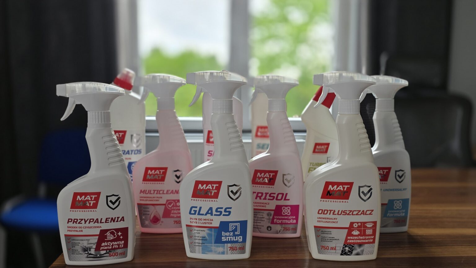 Środki czystości MATMAT – produkty Przypalenia, Glass, Odtłuszczacz i inne
